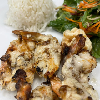 Garlic Shrimp Plate Lunch